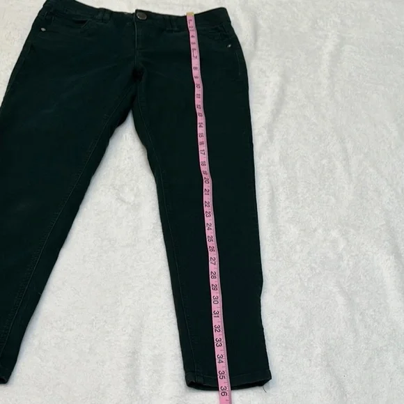 Democracy AB Technology Dark Green Skinny Jeans With Elastic Band on Waist - Picture 7 of 14